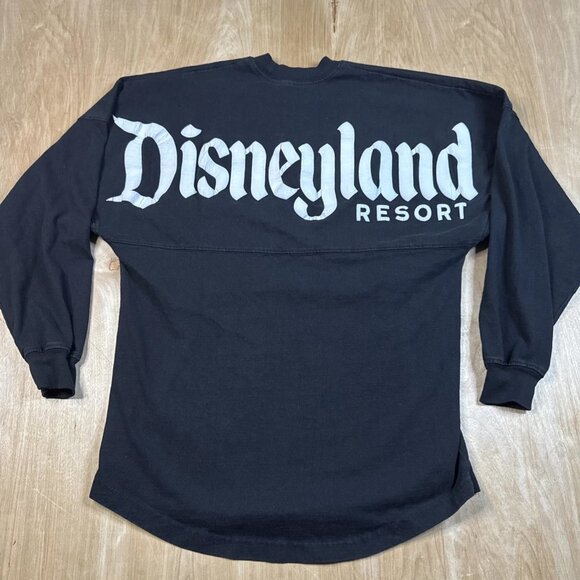 Disneyland Resort Jersey Size XS Women's Long Sleeve Shirt Black Disney Tops - Picture 1 of 5